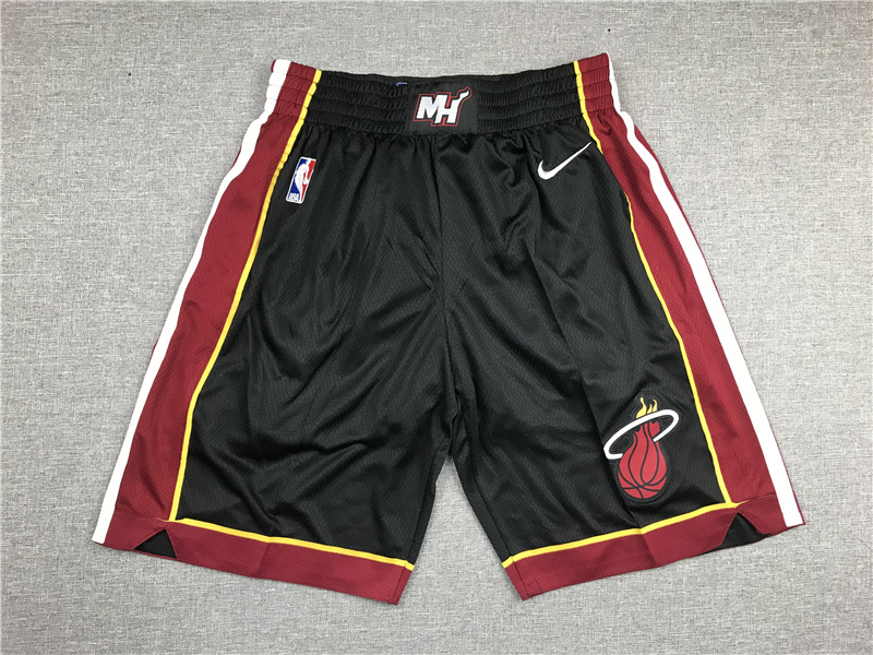  Men 2022 NBA Miami Heat black shorts style 2->miami heat->NBA Jersey